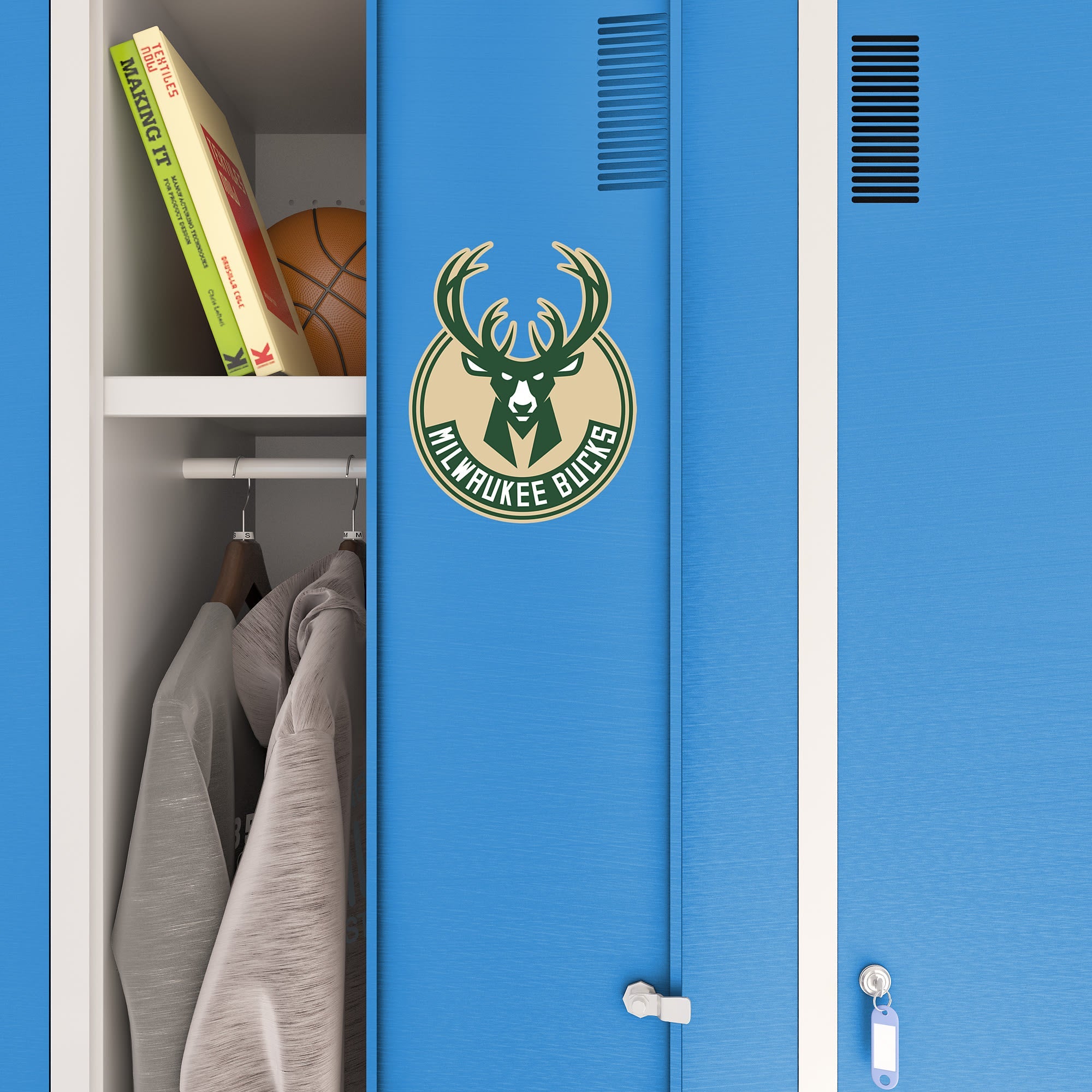 Milwaukee Bucks - RealBig Logo Collection - Official NBA - Reusable Vinyl Wall Decals