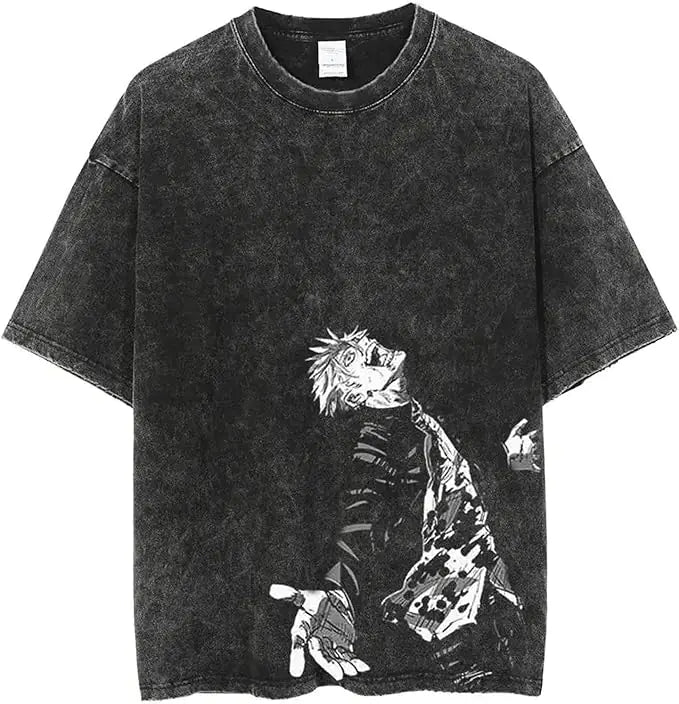 Vintage Washable T-Shirt - Streetwear Anime Graphic