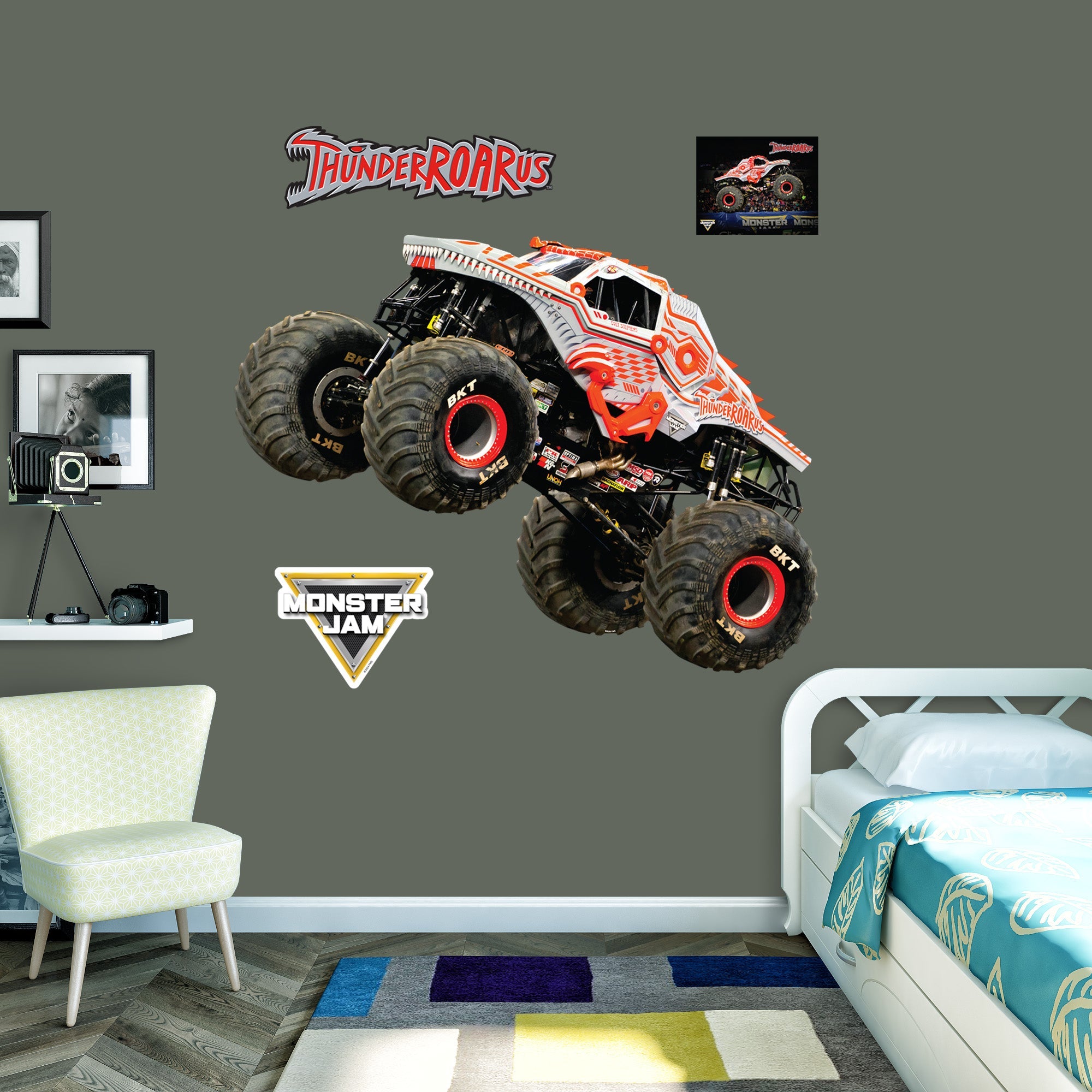 ThunderROARus - RealBig Collection - Official Monster Jam - Reusable Vinyl Wall Decals
