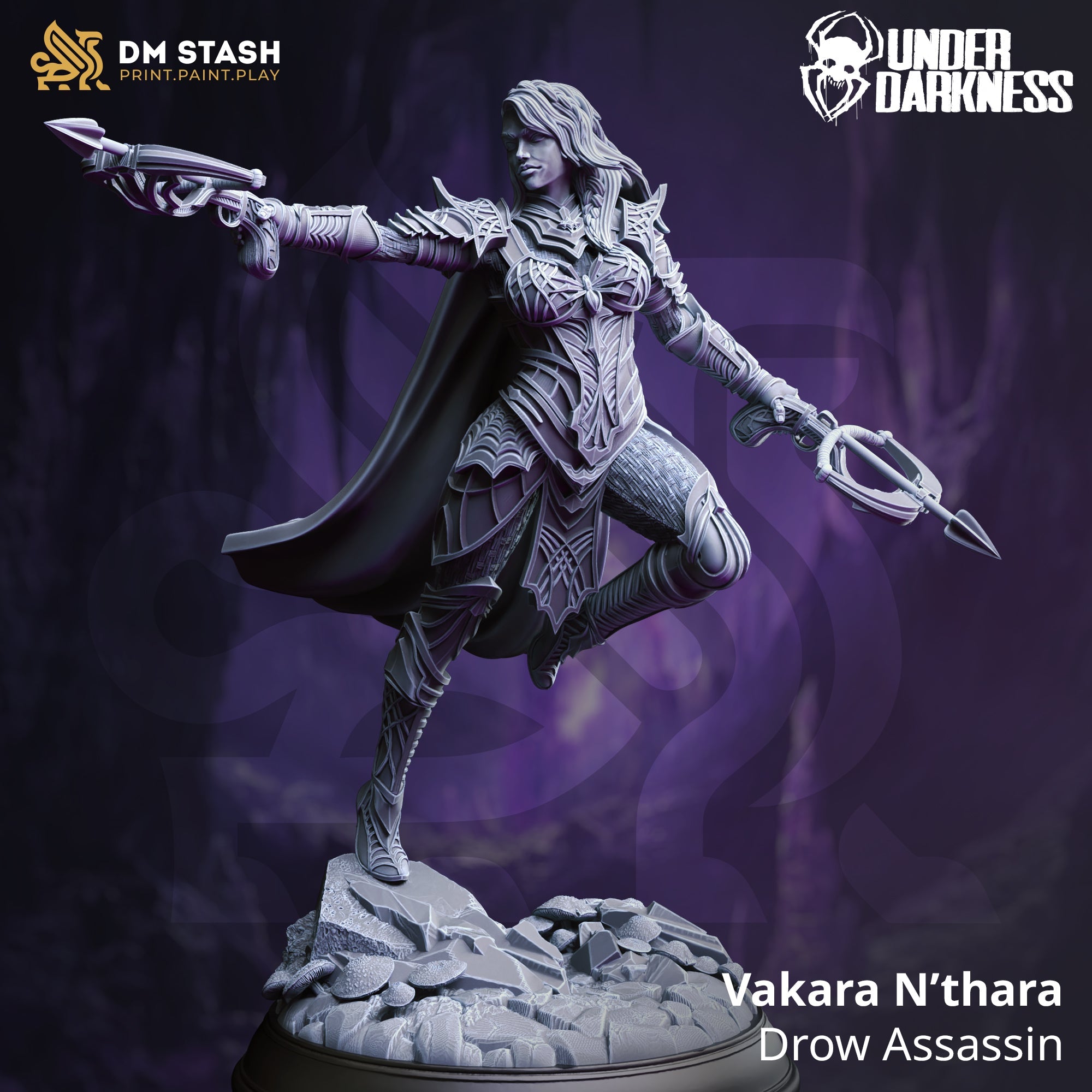 Vakara N’thara (Female Drow Assassin)