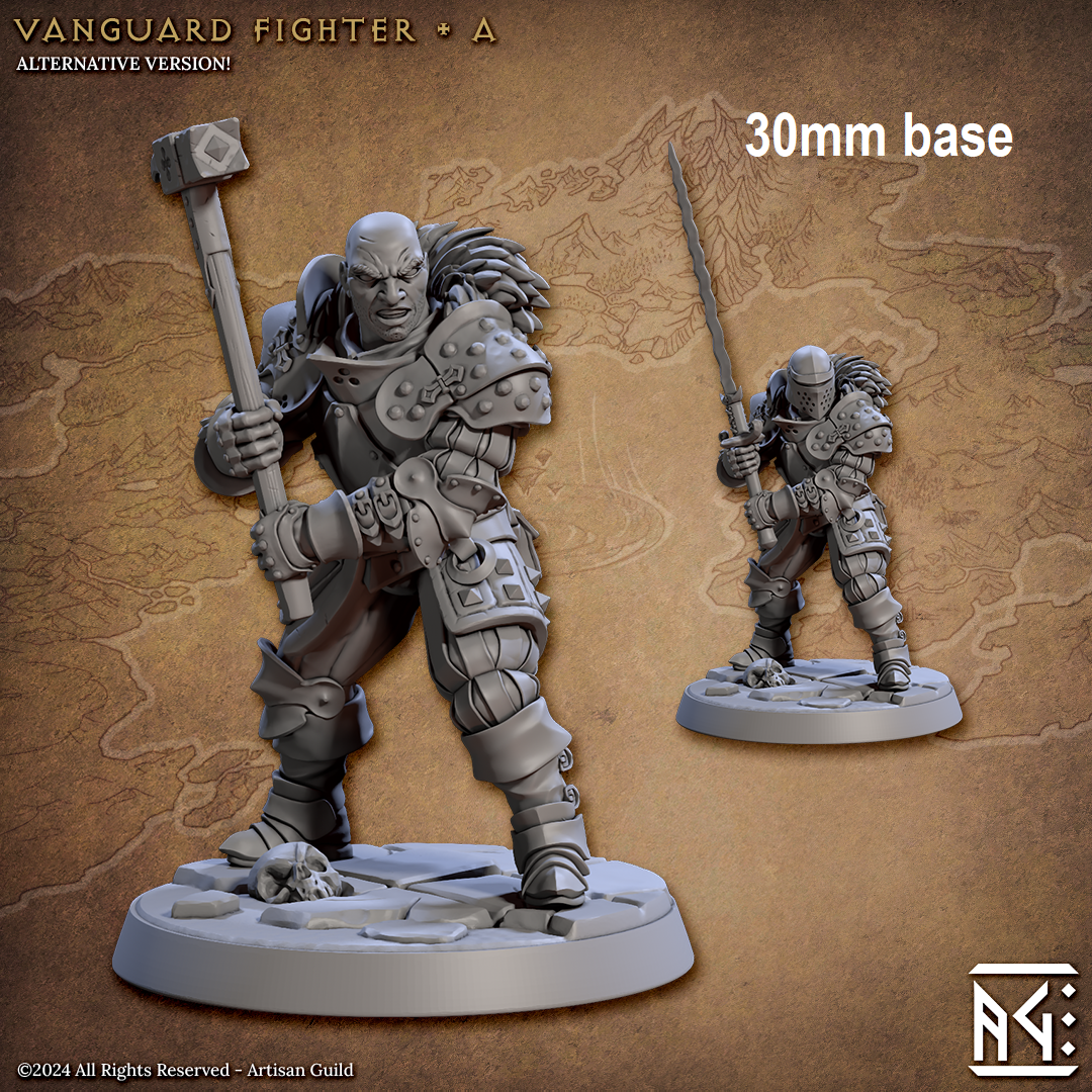 Vanguard Fighter: Base Sculpt A (Male Human Fighter)