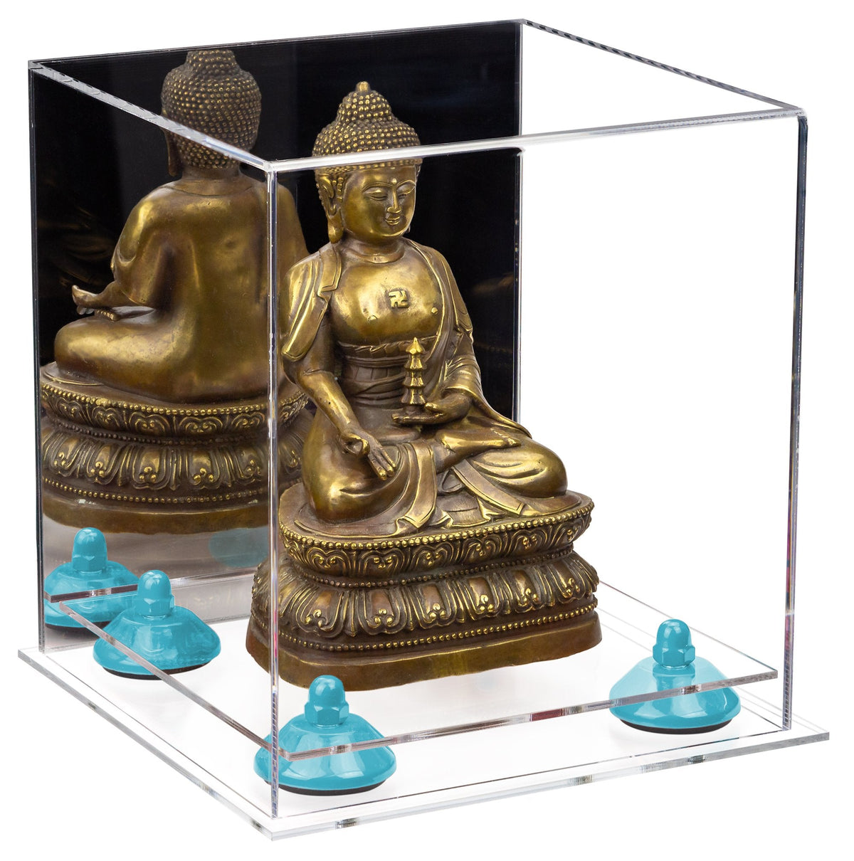 Acrylic Versatile Display Case  8 X 8 X 8.5 Mirror No Wall Mount (A015/V03)