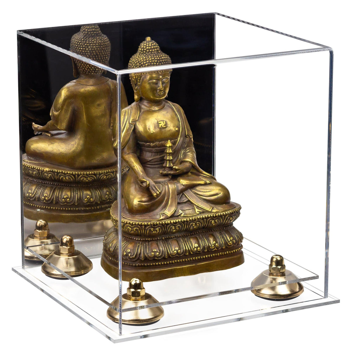 Acrylic Versatile Display Case  8 X 8 X 8.5 Mirror No Wall Mount (A015/V03)