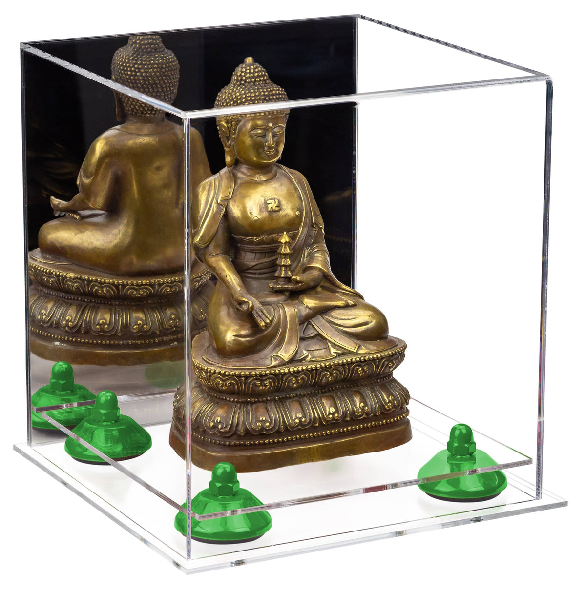 Acrylic Versatile Display Case  8 X 8 X 8.5 Mirror No Wall Mount (A015/V03)