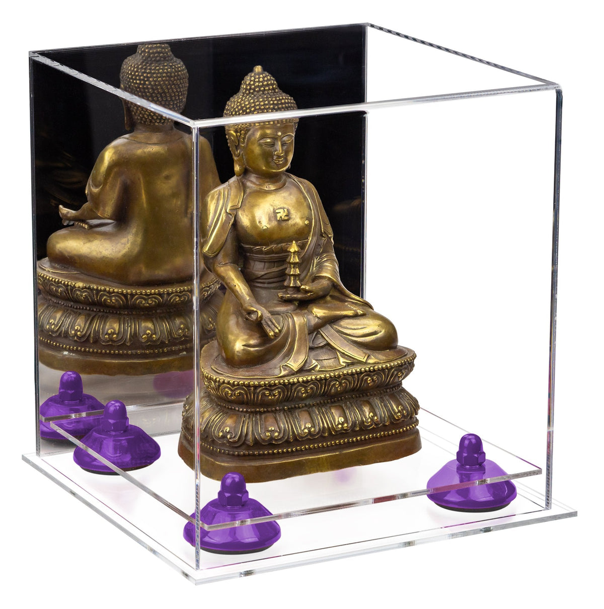 Acrylic Versatile Display Case  8 X 8 X 8.5 Mirror No Wall Mount (A015/V03)