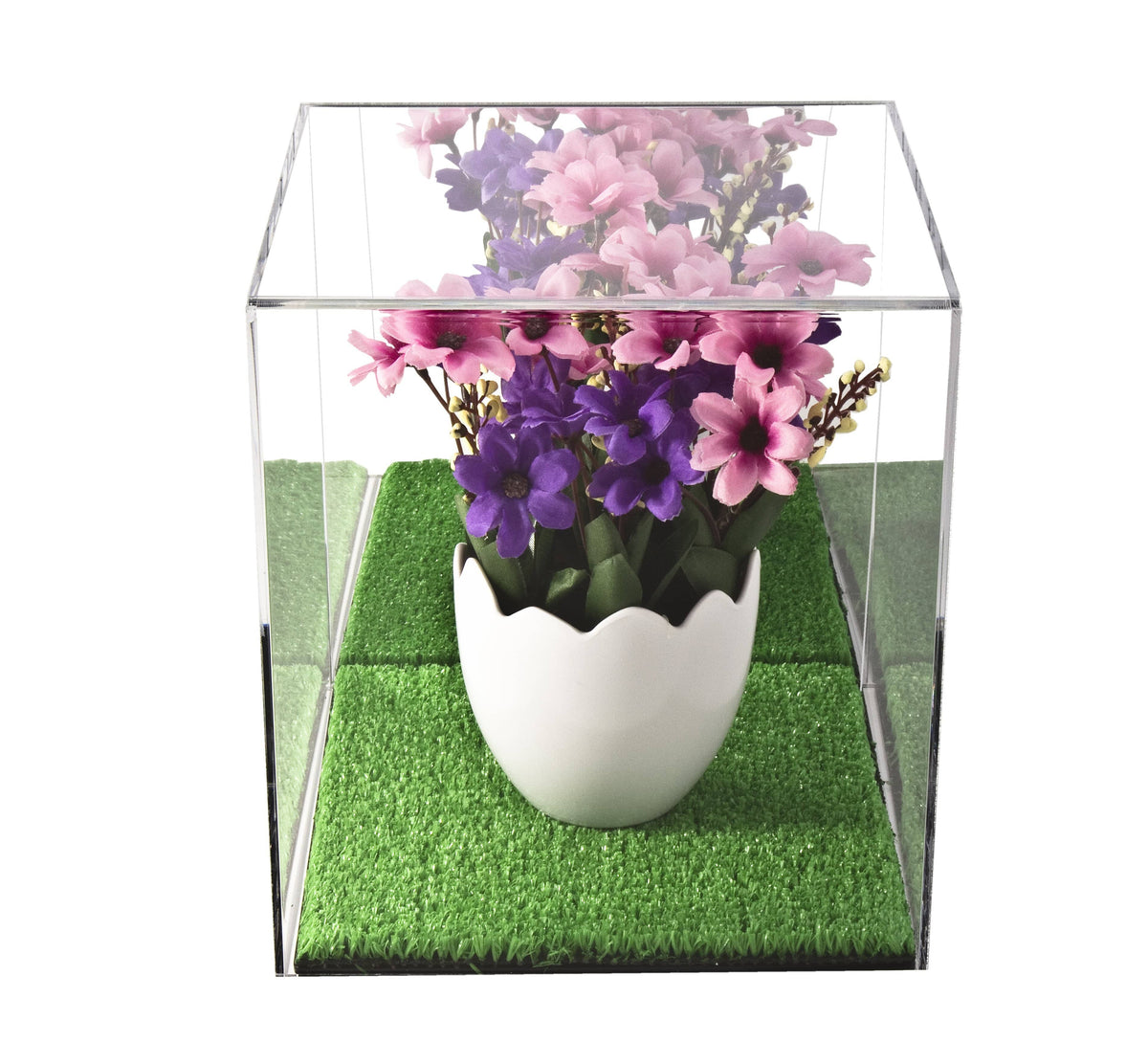 Acrylic Versatile Display Case  8 X 8 X 8.5 Mirror No Wall Mount (A015/V03)