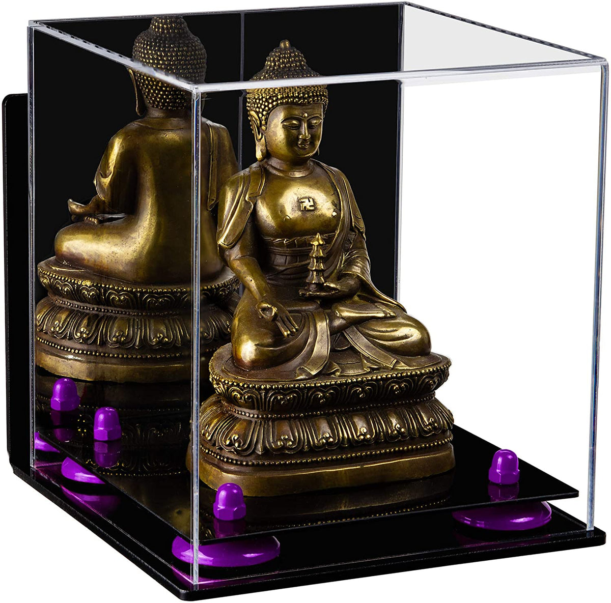 Acrylic Versatile Display Case  8 X 8 X 8.5 Mirror Wall Mount (A015/V03)
