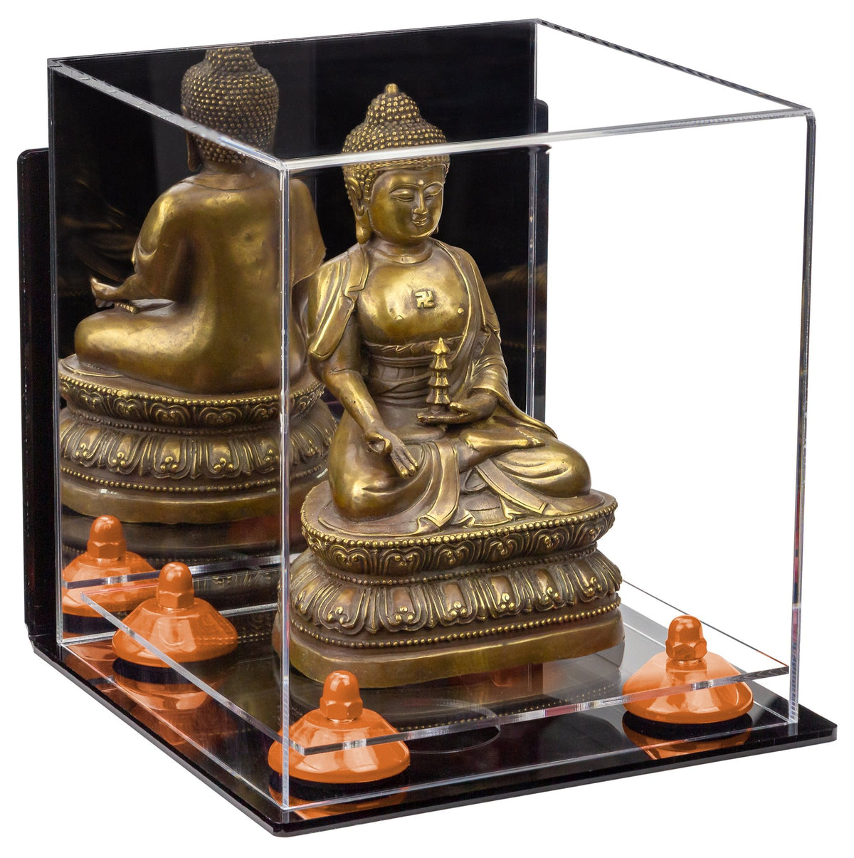 Acrylic Versatile Display Case  8 X 8 X 8.5 Mirror Wall Mount (A015/V03)