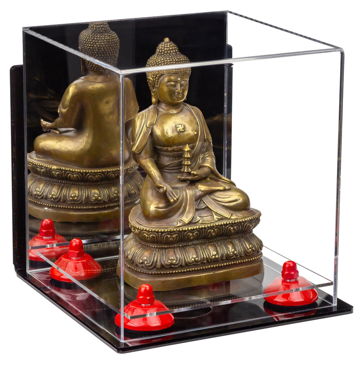 Acrylic Versatile Display Case  8 X 8 X 8.5 Mirror Wall Mount (A015/V03)