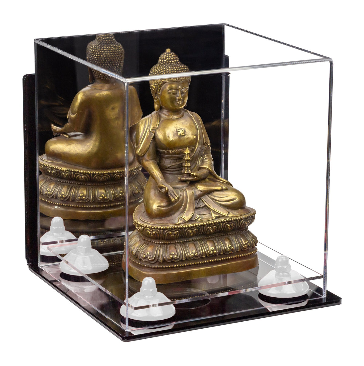 Acrylic Versatile Display Case  8 X 8 X 8.5 Mirror Wall Mount (A015/V03)