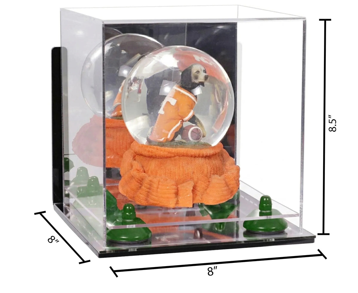 Acrylic Versatile Display Case  8 X 8 X 8.5 Mirror Wall Mount (A015/V03)