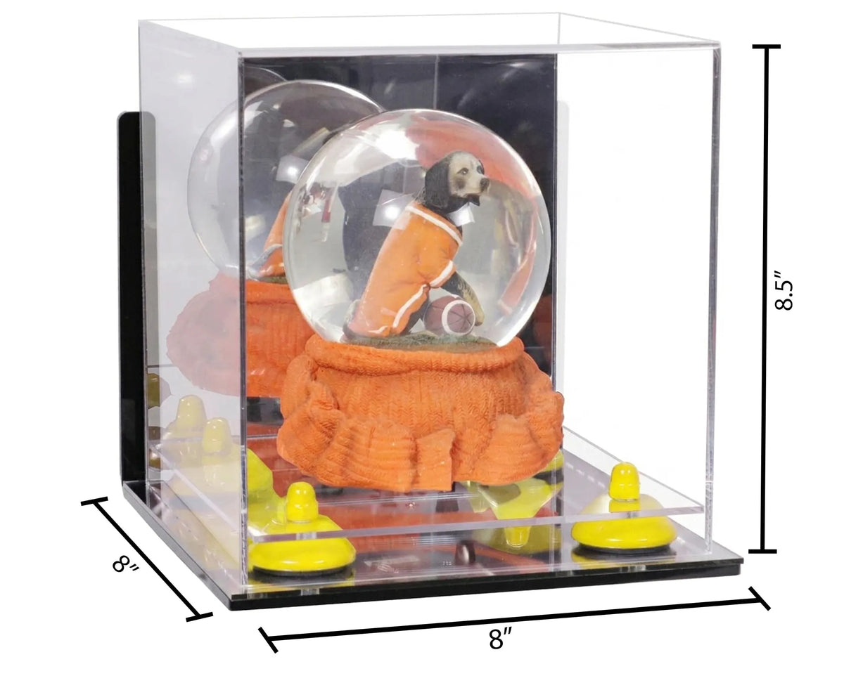 Acrylic Versatile Display Case  8 X 8 X 8.5 Mirror Wall Mount (A015/V03)