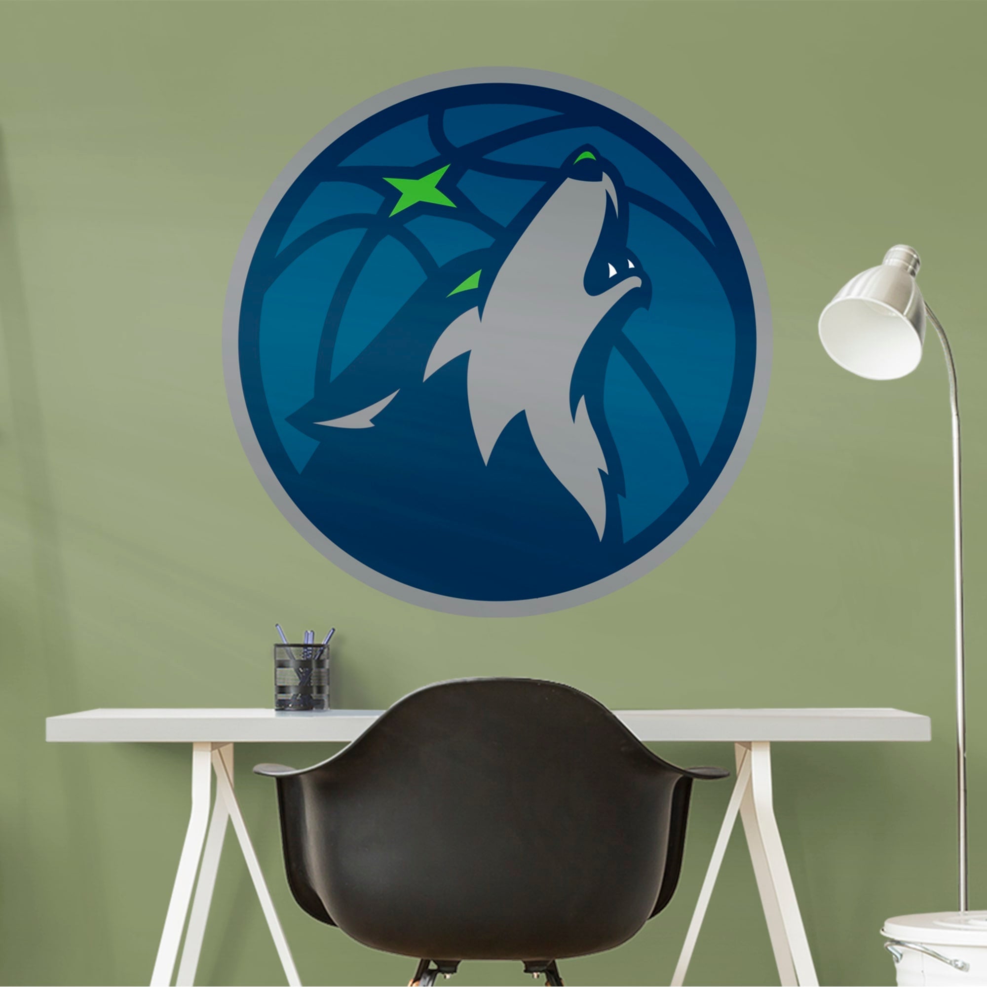 Minnesota Timberwolves - RealBig Logo Collection - Official NBA - Reusable Vinyl Wall Decals