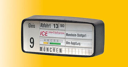 Viessmann 1397 HO Scale Train Station Destination Display w/LED Lighting -- Era IV-V, Double Sided