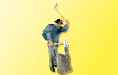 Viessmann 1515 HO Scale Animated Man Chopping Wood w/Axe -- 14-16 Volt AC or DC