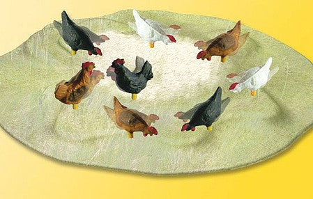 Viessmann 1528 HO Scale Animated Chickens Pecking -- 16-16 Volt AC or DC