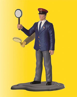 Viessmann 1723 O Scale European Train Guard w/Moving Arm Animated Figure