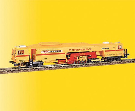 Viessmann 2692 HO Scale Plasser & Theurer 09-3X Production Tamper - 2-Rail w/Sound & DCC -- Wiebe (yellow, red)