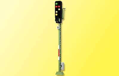 Viessmann 4013 HO Scale German Federal Railways (DB) Type 1969 Daylight Signal - Assembled -- Exit w/6 Aspects