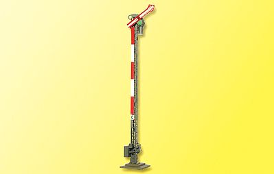 Viessmann 4505 HO Scale Bavarian-Style Semaphore Home Signal w/Lattice Post -- Single Arm Hp0 Hp1