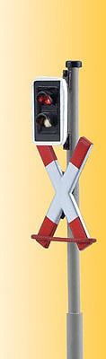 Viessmann 5057 HO Scale European EBUT 80-Style LED Grade Crossing Signals -- pkg(4)