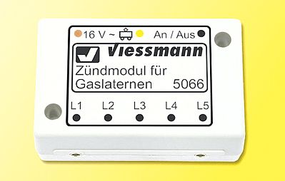 Viessmann 5066 All Scale Ignition Simulator for Gas Lanterns -- Controls up to 15 Gas Lamps (3 Per Output)