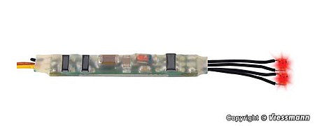 Viessmann 5272 All Scale Mini LEDs with Flasher Circuit -- 1/16 x 1/32" .16 x .08cm LEDs (red)