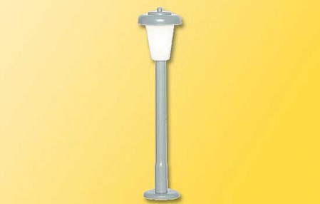 Viessmann 6080 HO Scale Modern Street Light -- Green, Warm-White LED, 1-15/16  4.9cm Tall"