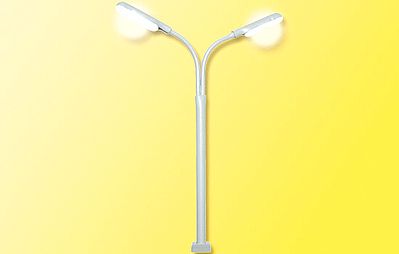 Viessmann 60951 HO Scale Whip Lamp Double -- 100mm w/LED's w/Contact-Plug-Socket