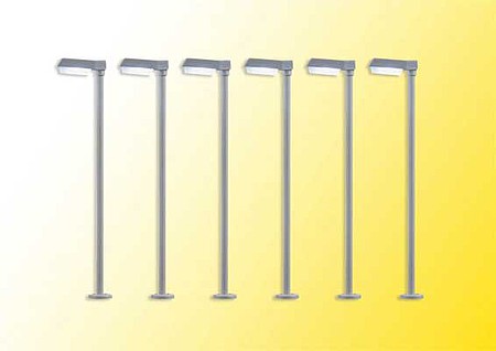 Viessmann 64976 N Scale Modern LED Street Light -- 2-3/16" 5.5cm Tall pkg(6)