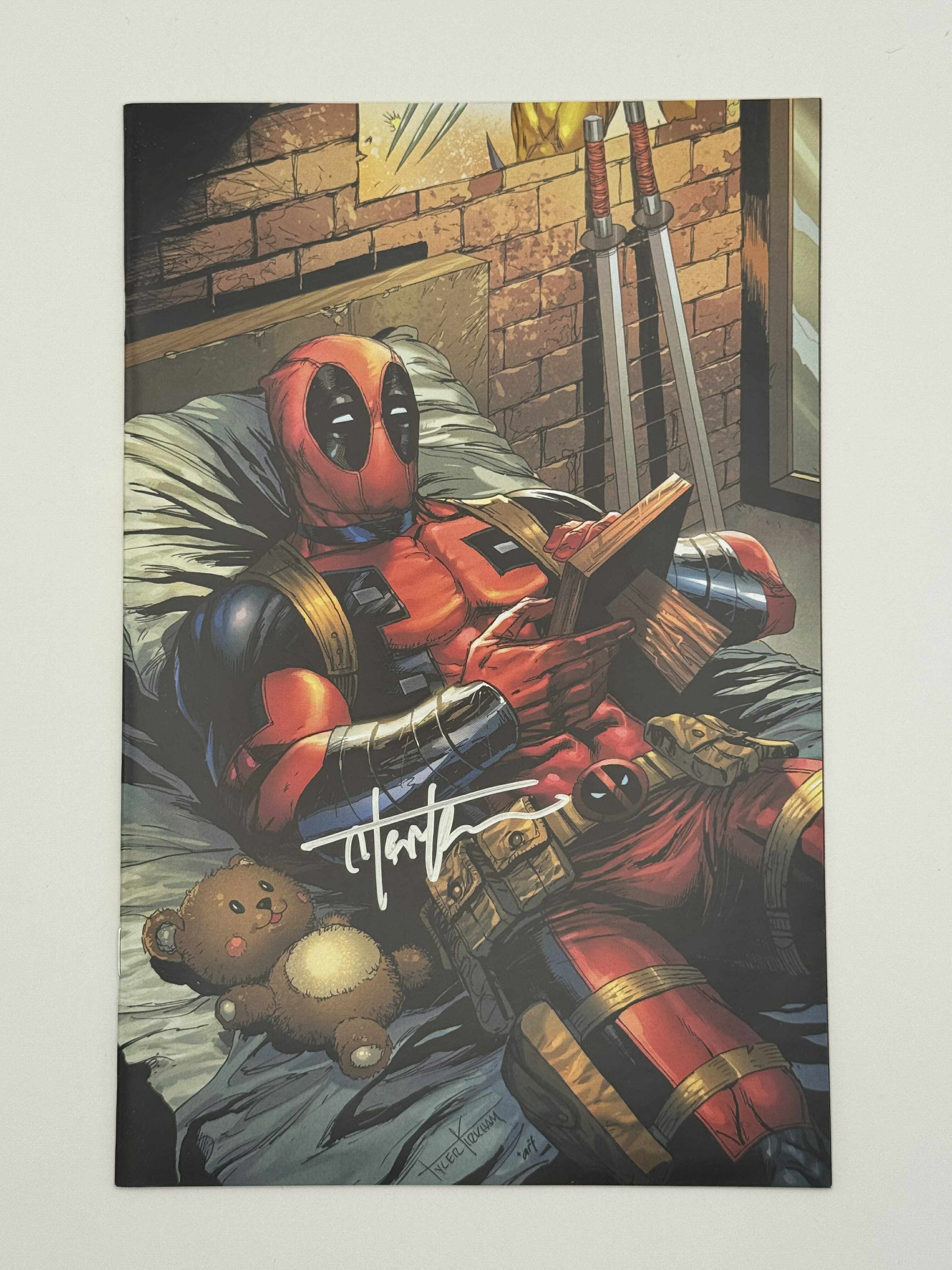 DEADPOOL & WOLVERINE WWIII #1 SIGNED Kirkham Unknown EXCL Virgin w/COA