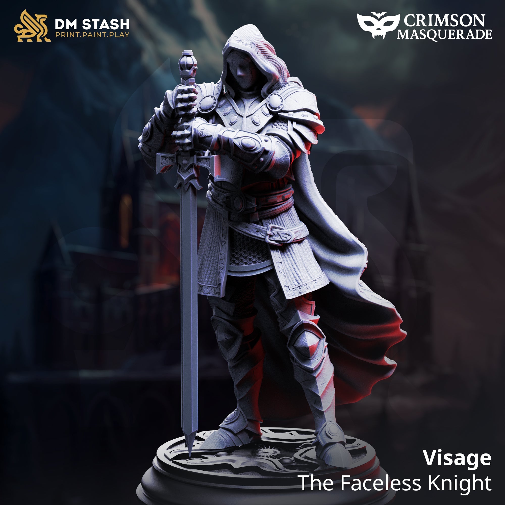 Visage, The Faceless Knight (Male Undead Paladin)
