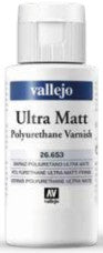Vallejo 26653 60ml Bottle Ultra Matte Polyurethane Varnish (6/Bx)