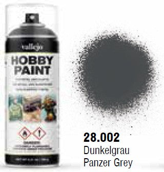 Vallejo 28002 400ml Panzer Grey AFV Acrylic Hobby Paint Spray