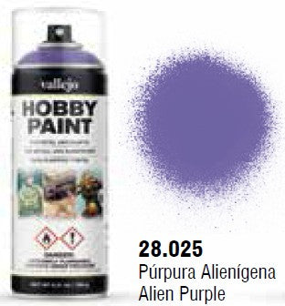 Vallejo 28025 400ml Alien Purple Fantasy Acrylic Hobby Paint Spray