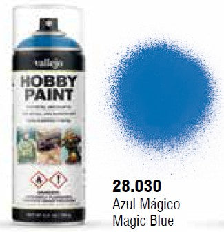 Vallejo 28030 400ml Magic Blue Fantasy Acrylic Hobby Paint Spray