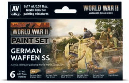 Vallejo 70207 18ml Bottle WWII German Waffen SS Wargames Model Color Paint Set (
