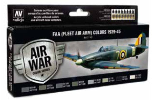 Vallejo 71147 17ml Bottle FAA (Fleet Air Arm) 1939-1945 Model Air Paint Set (8 C