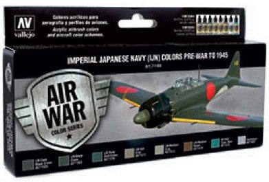 Vallejo 71169 17ml Bottle IJN Pre-War to 1945 Model Air Paint Set (8 Colors)