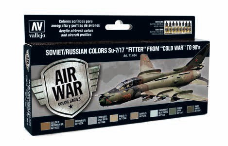 Vallejo 71604 17ml Bottle Soviet/Russian Su7/17 Fitter Cold War to 90's Model Ai
