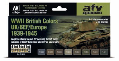 Vallejo 71614 17ml Bottle AFV WWII British UK/BEF/Europe 1939-1945 Model Air Pai