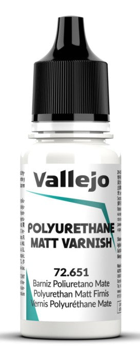 Vallejo 72651 18ml Bottle Polyurethane Matt Varnish Game Color (6/Bx)