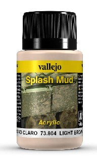 Vallejo 73804 40ml Bottle Light Brown Splash Mud Weathering FX