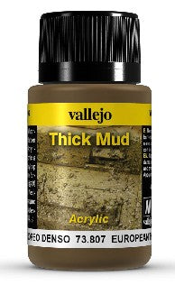 Vallejo 73807 40ml Bottle European Thick Mud Weathering FX