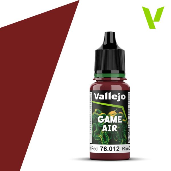 Vallejo 76012 18ml Bottle Scarlet Red Game Air (6/Bx)