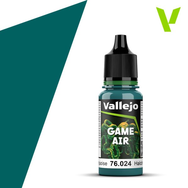 Vallejo 76024 18ml Bottle Turquoise Game Air (6/Bx)