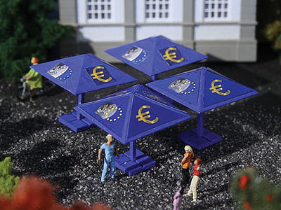 Vollmer 42003 HO Scale Euro Rescue Shields/Canopies -- Kit - 1-5/16 x 1-5/16 x1-5/16" 3.4 x 3.4 x 3.4cm pkg(4)