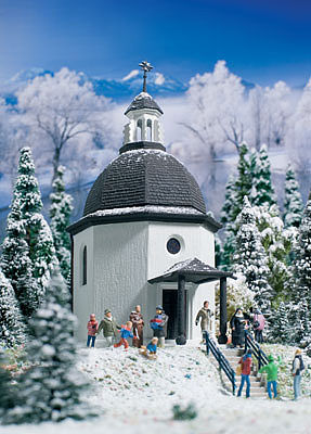 Vollmer 42412 HO Scale Silent Night Memorial Chapel -- Kit - 3-3/16 x 4-3/8 x 6-1/4"  8.1 x 11.1 x 15.9cm
