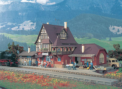Vollmer 43512 HO Scale Wildbach Station -- 13-5/8 x 6-13/16 x 6-1/8"  34 x 17 x 15.3cm