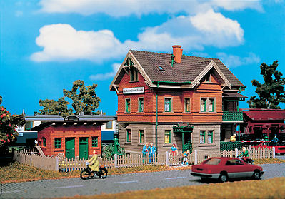 Vollmer 43529 HO Scale Gate Keepers House -- 3-37/64 x 2-7/16 x 2-29/32"  9.1 x 9.2 x 7.4cm